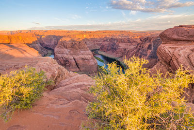 Scenic view of rock formations