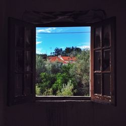 Built structure with trees in background