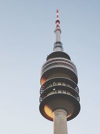 Low angle view of building against clear sky