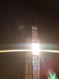 Sunlight streaming through window