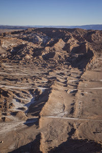 Valle de luna rocks and environment