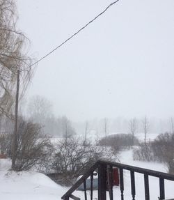 Snow covered landscape