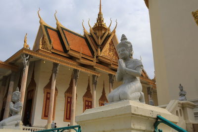 Low angle view of statue