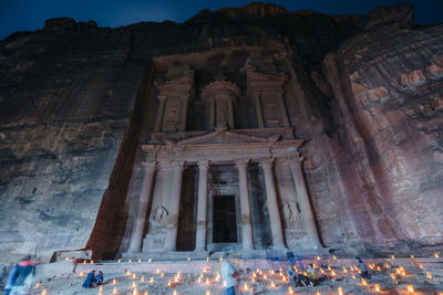 Low angle view of historical building