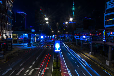 City street at night