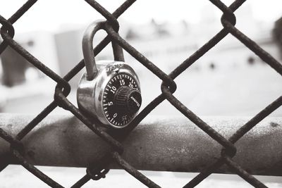 Close-up of chainlink fence