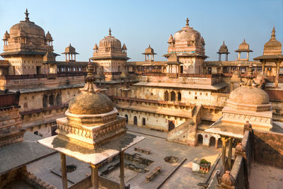 Low angle view of historic building