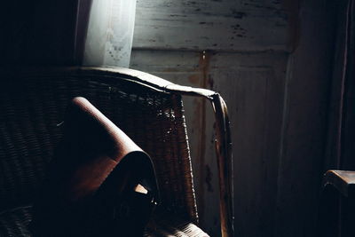 Close-up of woman standing on tiled floor