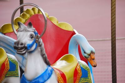 Carousel in amusement park