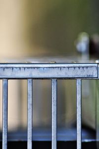 Close-up of crib at home