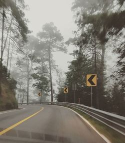Road passing through tunnel