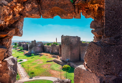 View of old ruins