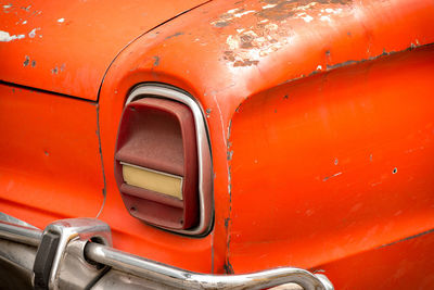 Full frame shot of red car