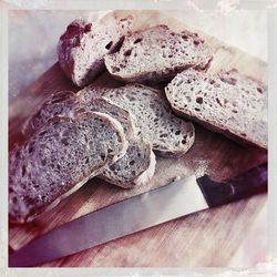 Close-up of food on table