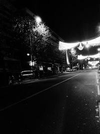 City street at night