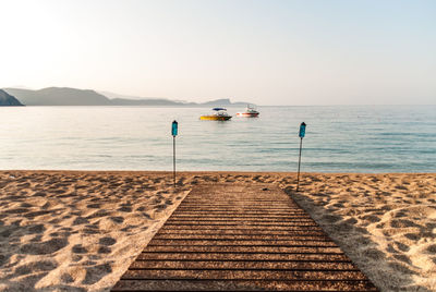 Scenic summer dawn by the sea