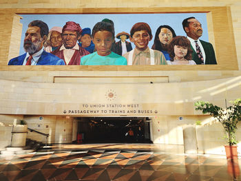 Portrait of people standing at home