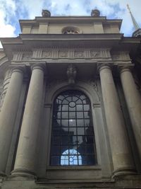 Low angle view of building against sky