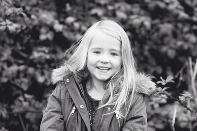 Portrait of girl smiling