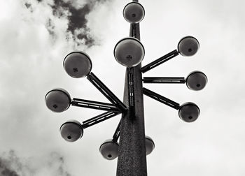 Low angle view of security camera