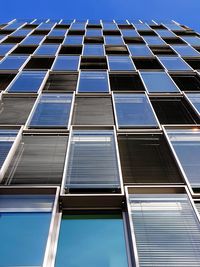 Low angle view of modern building against sky