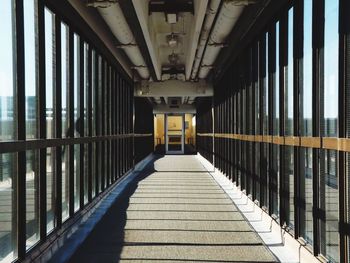 Corridor of bridge