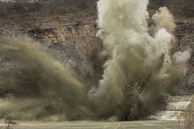 Explosion at quarry