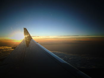 Cropped image of landscape at sunset