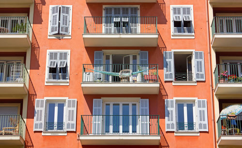 Low angle view of residential building