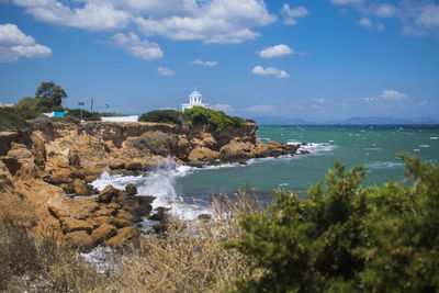 Scenic view of sea against sky