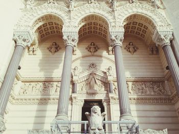 Low angle view of historical building