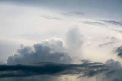 Low angle view of clouds in sky