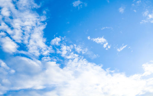 Low angle view of clouds in sky