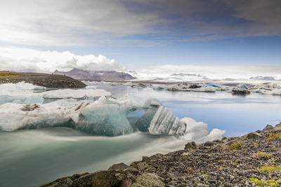 Panoramic view of sea against sky