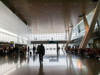 People walking in airport