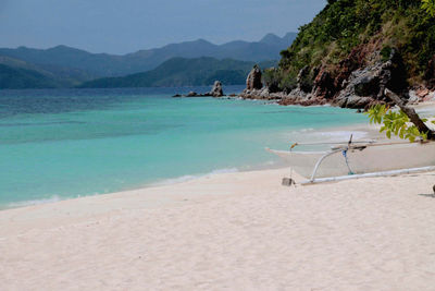 Scenic view of beach