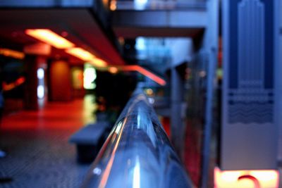 Blurred motion of train