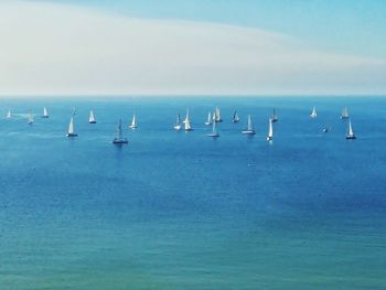 Scenic view of sea against sky