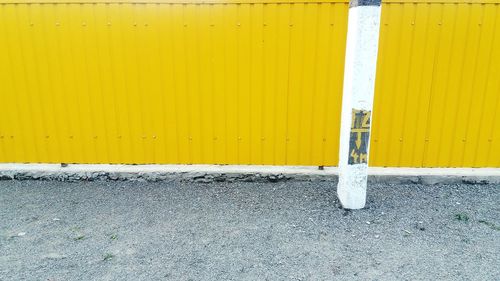 Close-up of wall with closed door