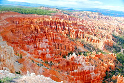 Scenic view of rocky mountains