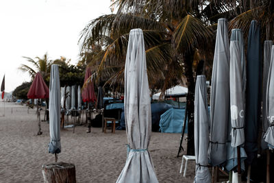 Panoramic view of people on beach