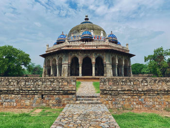 Low angle view of historic building against sky