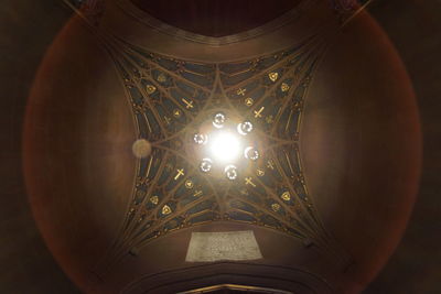 Low angle view of ceiling