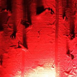 Close-up of red wall