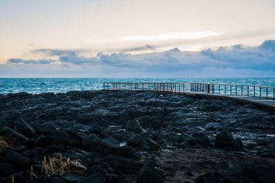 Scenic view of sea against sky