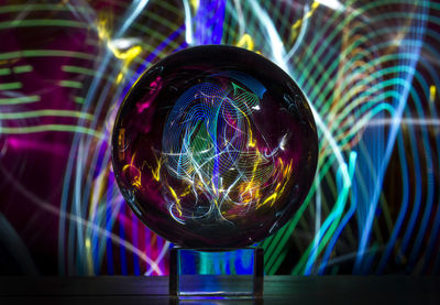 Extreme close up of glass