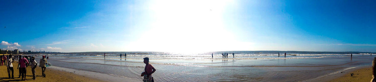 Panoramic view of beach against sky