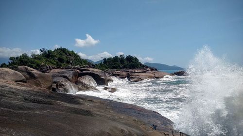 Panoramic view of sea against sky