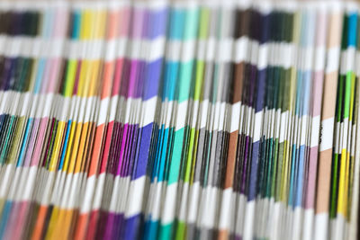 Full frame shot of multi colored pencils