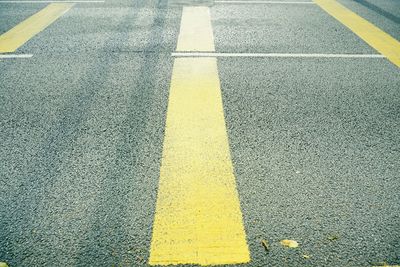 High angle view of road